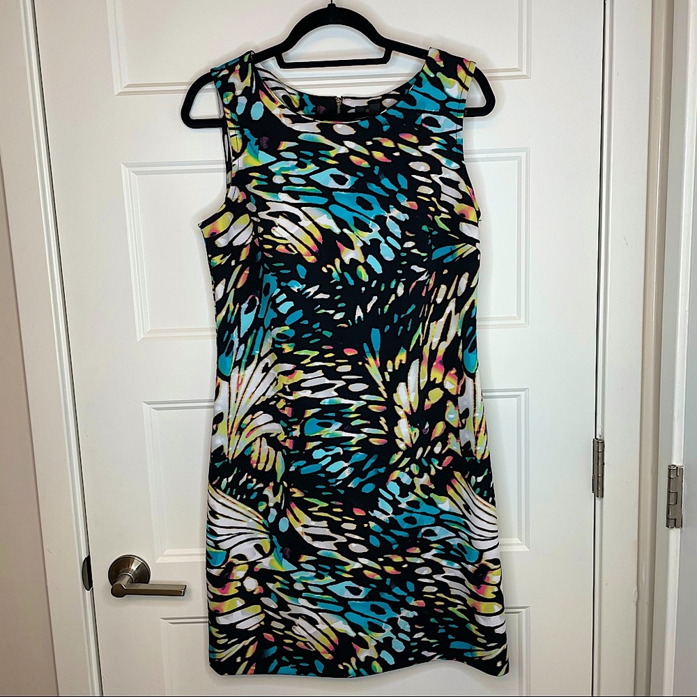 Worthington Butterfly Print Dress